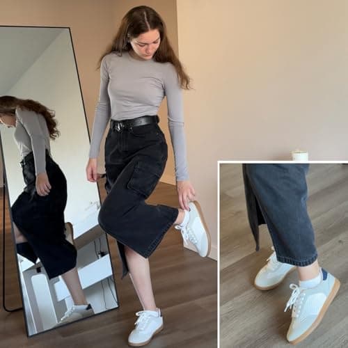 JENN ARDOR Womens Retro Fashion Sneakers Casual Walking Shoes Classic Non-Slip Comfort Dress Skate Shoes view 2