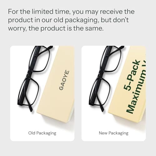 Gaoye Professional Reading Glasses for All Day - Computer Readers with Blue Light Protection - Value Pack view 3