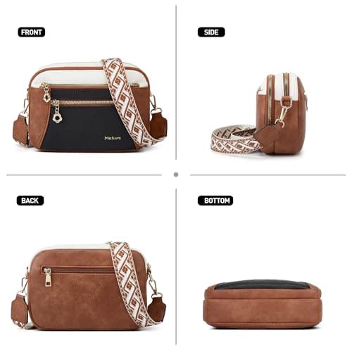 Crossbody Purse for Women Small Crossbody Bags Trendy Vegan Leather with Adjustable Shoulder Straps Gift for Mother Wife Mom view 6