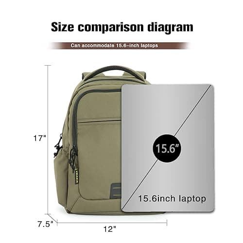 VEAGIA Tactical Travel Laptop Backpacks Large Heavy Duty Work Backpack For Men women Airline Approved (New ArmyGreen) view 2
