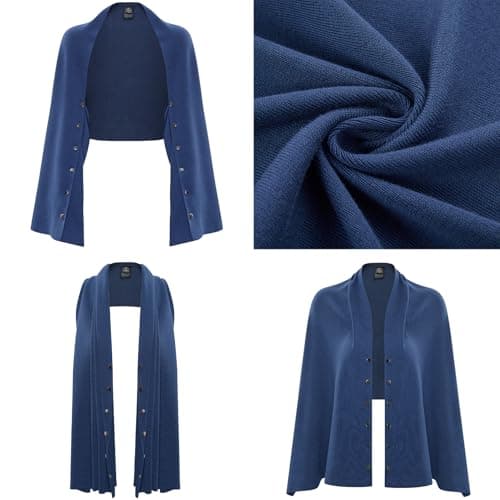 Totatuit Womens Cardigan Shrugs Cropped Open Front Bolero Shrug Casual Long Sleeve Knit Cardigans Loose Fit Sweater view 6