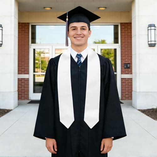 Oeyliz Graduation Stole Class of 2026 Stoles for Graduation 2026 Unisex Adults Blank Graduations Stole 72 Inch view 5