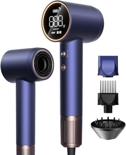 High-Speed Hair Dryer Pro, No Heat Damage & 600 Million Ions Blow Dryer for Hair Care Beyond Salon, Fast Drying & Low Noise, Hairdryer with Diffuser, Nozzle, Comb — image 1