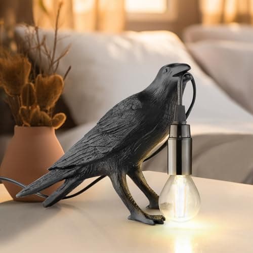 Halloween Crow Lamp with Bulb view 4