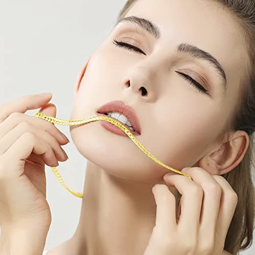 ZNBOH 5MM Plated Gold Chain Necklace for Women Men Full Sideways Chain Necklace Jewelry Sets Wedding Gift view 2