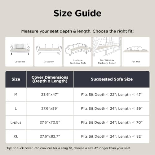 Bedsure Comfyfleece® Sofa Cover, Couch Covers for Dogs, 27.6 x 59 White view 2