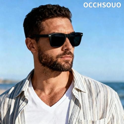 Occhsouo Polarized Sunglasses Womens Men - Sun glasses Fashion Trendy Driving Fishing UV Blocking UV400 Protection view 2