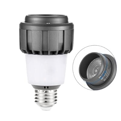 HengBo LED PAR20 Spotlight Bulb, E26, 15-60° Adjustable Beam Angle, 11W 4000K Neutral White for Accent Lighting in Home, Kitchen, Restaurant, Silver Aluminum Housing