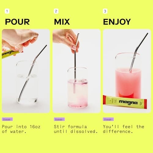 MAGNA Electrolyte Powder Drink Mix for Hydration (28 Servings, Variety) | Electrolyte powder packets support everyday hydration; Flavors: Iced Tea Lemonade, Blood Orange, Watermelon-Lime, Lemon Lime view 5