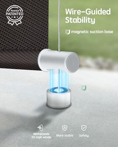 Yoolax Customized Motorized Outdoor Shades, Smart Blinds Compatible with Alexa Google, Remote Control Waterproof Blinds for Patio Porch Windows Outside (1% Openness Rich Chocolate Lover) view 2