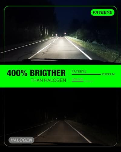 FateEye 𝟵 𝟬 𝟬 𝟱/𝗛𝗕𝟯 𝟵 𝟬 𝟬 𝟲/𝗛𝗕𝟰 Bulbs Combo – Pack of 4, Super Bright 𝟰𝟬,𝟬𝟬𝟬𝗟𝗠, 𝟭:𝟭 𝗦𝗶𝘇𝗲 6500K Cool White, Fanless Silent Design, 50000-Hour Lifespan view 2