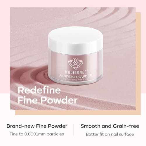 Modelones Acrylic Powder, 6 Colors Transparent Jelly Nude Nail Powder Milky White Pink Nude for Nail Art 3D Nail Carving French Nail Extension, Gifts for Women view 6