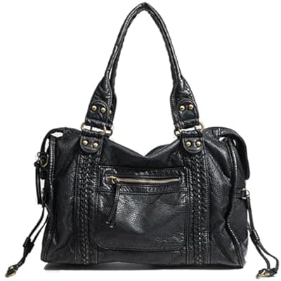 Geelyda Crossbody Bags for Women, Washed Soft Leather Large Tote Bag, Y2K Hobo Bag, Vintage Handbags Shoulder Bag