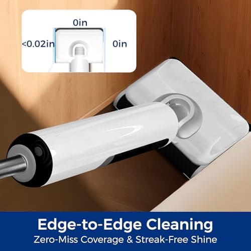 Wet Dry Vacuum Mop, 180°Lay-Flat Cordless Vacuum Mop All in One, Floor Cleaner Machine, 45 Minutes Long Runtime Electric Mop, 158℉ Self-Cleaning, Edge Cleaning, Self-Propelled Vacuum Mop Combo view 3