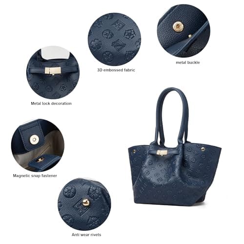 Women Fashion Handbags Wallet Tote Bag Shoulder Bag Top Handle Satchel Purse Set 4pcs view 2