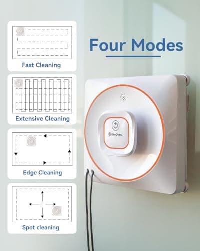 GNOVEL Window Cleaning Robot 8KPa Anti-Fall Auto Spray for High Rise Glass view 4