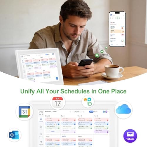 10.1’’ Smart Digital Calendar - Interactive Touch Screen, HD Display, Wall Mountable Family Organizer with Chore Chart, To-Do Lists & App Sync for Home & Office, Warm Mothers’s Day Gift, Gift for Her view 5