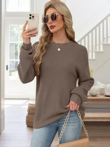 Lylinan Womens Sweaters Long Sleeve Sweatshirts for Women Fall Fashion Tops Trendy Outfits Laides Tunics S-XXL view 3