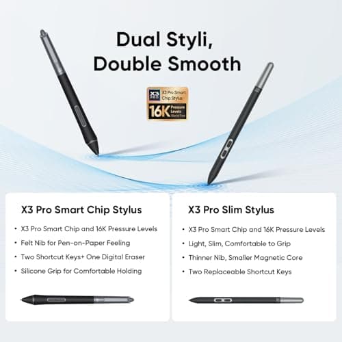 XPPen Artist Pro 24 Gen2 4K Ultra HD Drawing Tablet with Screen, Dual 16384 Pen Pressure Stylus, Wireless Keydial, 99% Adobe RGB, △E<1 Graphic Tablet with Full Laminated AG Pen Display 23.8" view 5