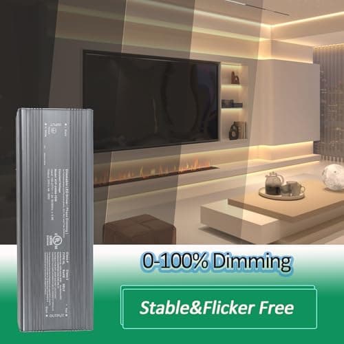 Hanbaak 96W Triac Dimmable LED Driver, 24V Dimmable Power Supply, 100-277VAC to 24VDC Transformer for Low Voltage Lighting Project, Compatible with Lutron Leviton Dimmers, UL Listed, Class 2, Class P view 5