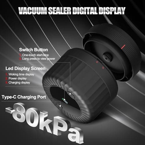 2026 Latest Electric Mason Jar Vacuum Sealer Kit for Mason Jars with Wide and Regular Mouth Canning Jar Lids view 5