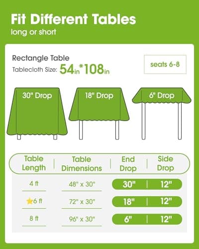 Pureegg Plastic Table Cloth Disposable 10 Pack, 54 x 108 Inch, Table Runner Style, Graduation Decorations 2026, Party Tablecloths, Rectangle, Plastic Cover, Leakproof & Sturdy, Black Gold view 4