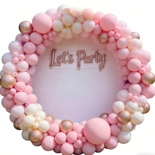 Valentines Day Decorations Pink Balloon Garland Arch Kit 162Pcs Rose Gold Pink Balloon Arch Kit for Girls Birthday Wedding Princess Theme Bridal Shower Galentines Day Decor view 7