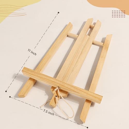 11 in Easel Stand for Painting, Canvases, Art, Crafts, Tabletop Easels, Small Table Top Paint Station for Kids Adults, Portable Display Photo Picture Sign Holder(4 Pack) view 3