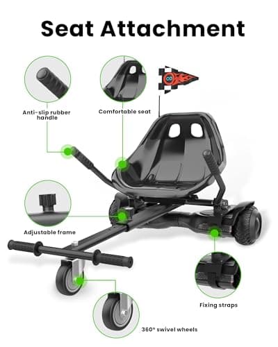 Hoverboard Seat Attachment for Go-Kart view 2