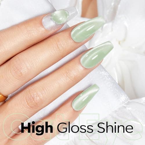 modelones Cat Eye Magnet for Nails, 3-in-1 Silver Cateye Gel Polish Magnet Pen & Heart-Shaped Magnet for Nail Art & Ball &Hole &Lightning Magnet, Multi-Effect Magnets for Nail Art Lovers DIY Salon view 3