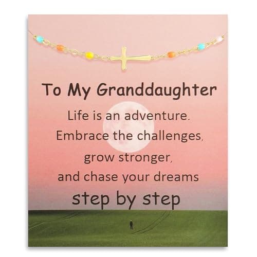 Honsny Mothers Day Gifts Cross Bracelets for Women Trendy 18K Gold Plated Bracelet Christian Baptism Friendship Religious Easter Sister Bracelet Best Friend Birthday Gifts for Women Bestie Jewelry — image 1