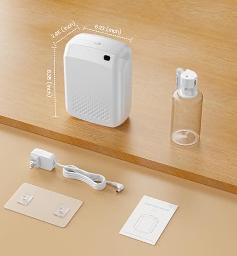 XEITIN Waterless Essential Oil Diffuser 3000 Sq.Ft Coverage for Large Home Hotel Office, 400ml Cold Air Scent Machine, Bluetooth App Control, No-Noise Aroma Diffuser Wall Mount Gift for Mom for Her view 2