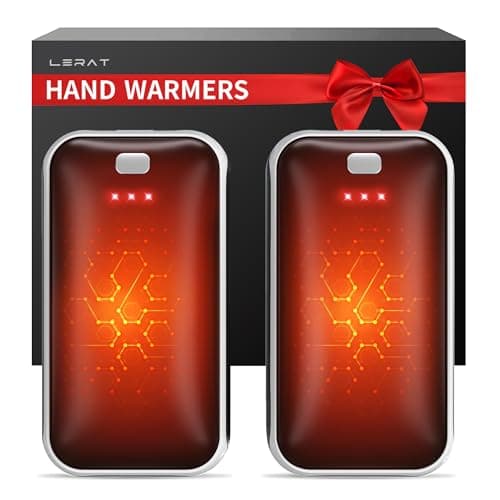 Lerat Hand Warmers Rechargeable 2 Pack, Portable Electric Hand Warmer Max 131℉, Reusable Slim Pocket Heater Handwarmers, Gifts for Men, Women, Outdoor, Golf, Camping, Hunting Essentials — image 1