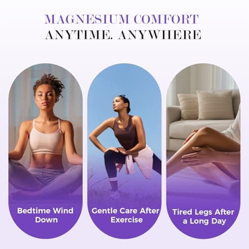 NIAWIT Magnesium Cream – Restful Sweet Sleep + Muscle Relaxation for Legs, Feet & Arms | Calm Moisturizing Day & Nighttime Body Cream with Magnesium, Collagen & Shea Butter 4.23 Fl.oz view 4