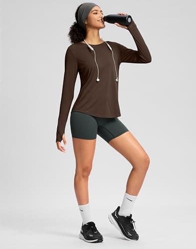 Soothfeel Lightweight Long Sleeve Workout Tops for Women Gym Running Shirts view 3
