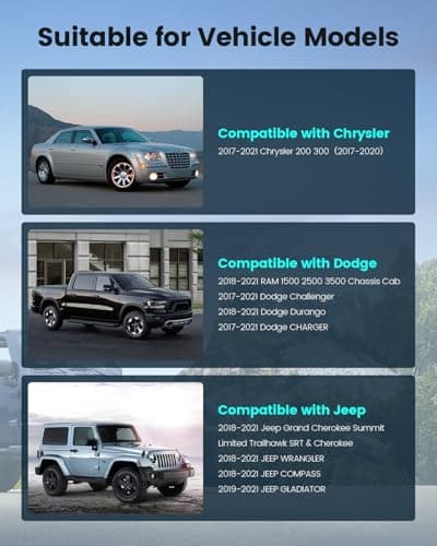 8.4" Uconnect 4C UAQ LCD Monitor Touch Screen Radio Navigation, New OEM Replacement Screen Fit for Dodge Challenger/Durango/Jeep Wrangler/Compass/Gladiator/Chrysler 2017-2021，LA084X01(SL)(02) view 2