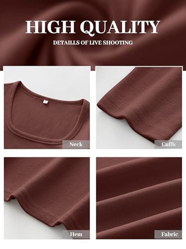 ANRABESS Womens Long Sleeve Tops Fleece Lined Thermal Shirts view 6