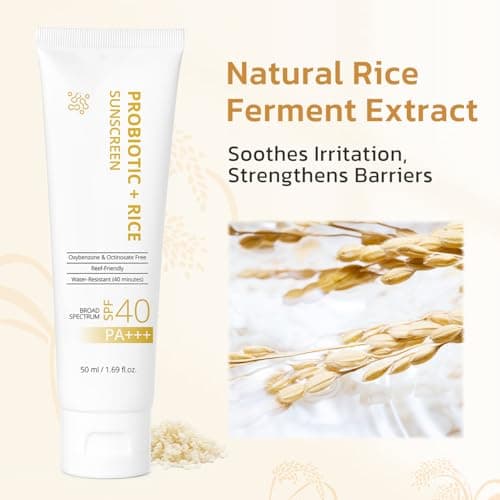 FIUMOT Gentle SPF 40 Daily Face Sunscreen, Broad Spectrum UVA/UVB Protection, Hydrating Facial & Body Sunscreen with Fermented Rice Water & Prebiotics, Non-Greasy for All Skin Types view 3