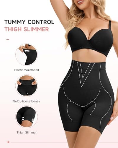 FVACPJ Shapewear Tummy Control Shorts - High Waisted Shapewear Underwear Body Shaper Butt Lifting Shorts Under Dresses view 3