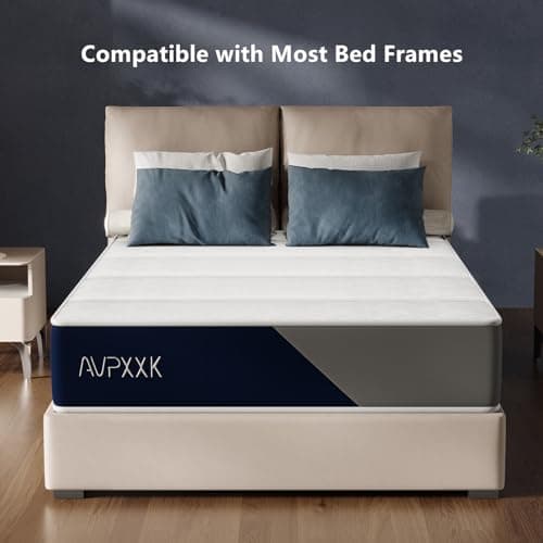 Avpxxk 12 Inch Queen Size Medium Firm Hybrid Mattress in a Box with Innerspring Coils, Multiple Support Foam Layers for Pressure Relief. (Queen (U.S. Standard)) view 6
