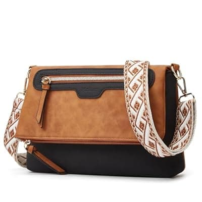 Crossbody Purse for Women Small Crossbody Bags Trendy Vegan Leather with Adjustable Shoulder Straps Gift for Mother Wife Mom