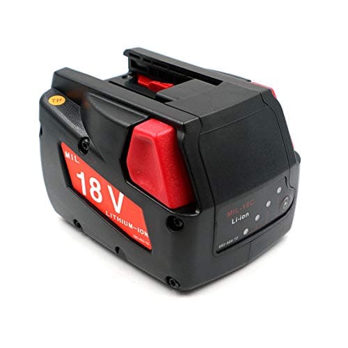 18V 5.0Ah/5000mAh Replacement Battery for Milwaukee 18V Cordless Power Tools,Compatible with 48-11-1830 4932352002 4932399512 MV18B V18 F38,Lithium Ion Battery with LED Indicator,Fast Charging view 1