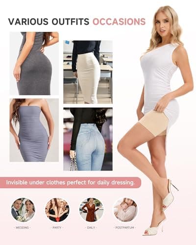 FVACPJ Shapewear Tummy Control Shorts - High Waisted Shapewear Underwear Body Shaper Butt Lifting Shorts Under Dresses view 5