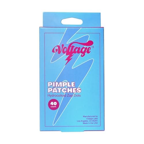 Voltage Pimple Patches for Face: Hydrocolloid Patch for Covering Zits, Blemishes, Protect Skin, and Accelerate Healing, Acne Pimple Patches (40 Count) — image 1