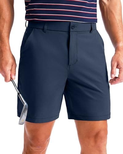 Men's Golf Shorts 7"/ 9"/ 11" Inseam with 5 Pockets Lightweight Stretch Quick Dry Casual Dress Hybrid Short for Men — image 1