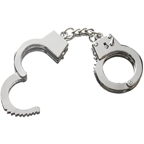 ZB.soar Funny Cat Handcuffs, Key Buckle,Stainless Steel Pet Toy Handcuffs, Mini Pet Handcuff Suitable for Most Small Pets,Increase The Relationship with Your Pets (Metal) view 7