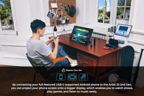 Drawing Tablet with Screen XPPen Artist 22 2nd Computer Graphics Tablet 122% sRGB with 8192 Levels Tilt Function Battery-Free Stylus, 21.5inch Pen Display Compatible with Windows, Mac, Linux view 6