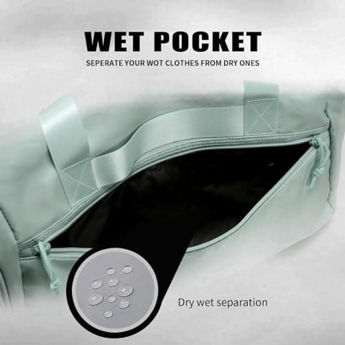 Weekender Duffel Bag with Shoe Compartment And Wet Pocket-Luggage Everyday Overnight Bag for Men and Women Travel-Carry On Gym Bag view 3