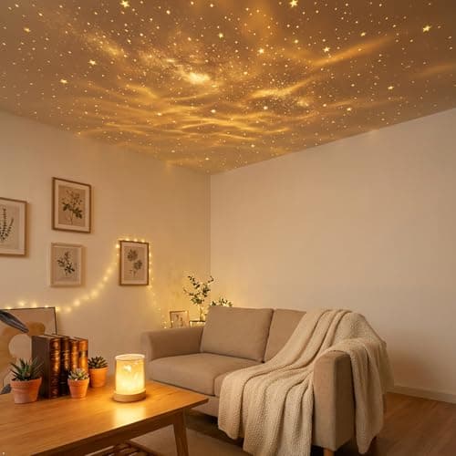 Liedrg Rechargeable Cordless LED Shower Light, 3D Ocean Wave Water Ripple Projector for Bathroom Bathtub Spa view 4