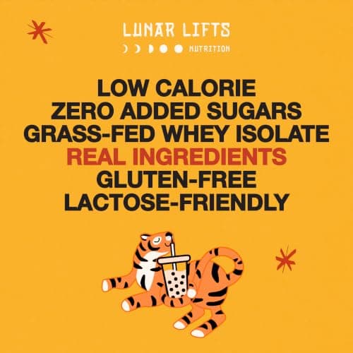 Lunar Lifts Coconut Mango Cream Protein Powder, Keto, 10 Servings | Keto-friendly protein powder combines creamy coconut and tropical mango flavor for a convenient protein shake. view 6